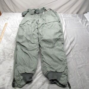 VTG USAF Trousers Mens 38x30 F1B 1983 Extreme Cold Thick Insulated Bibs RARE!